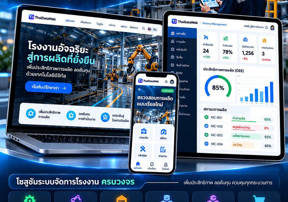 ระบบจัดการโรงงาน